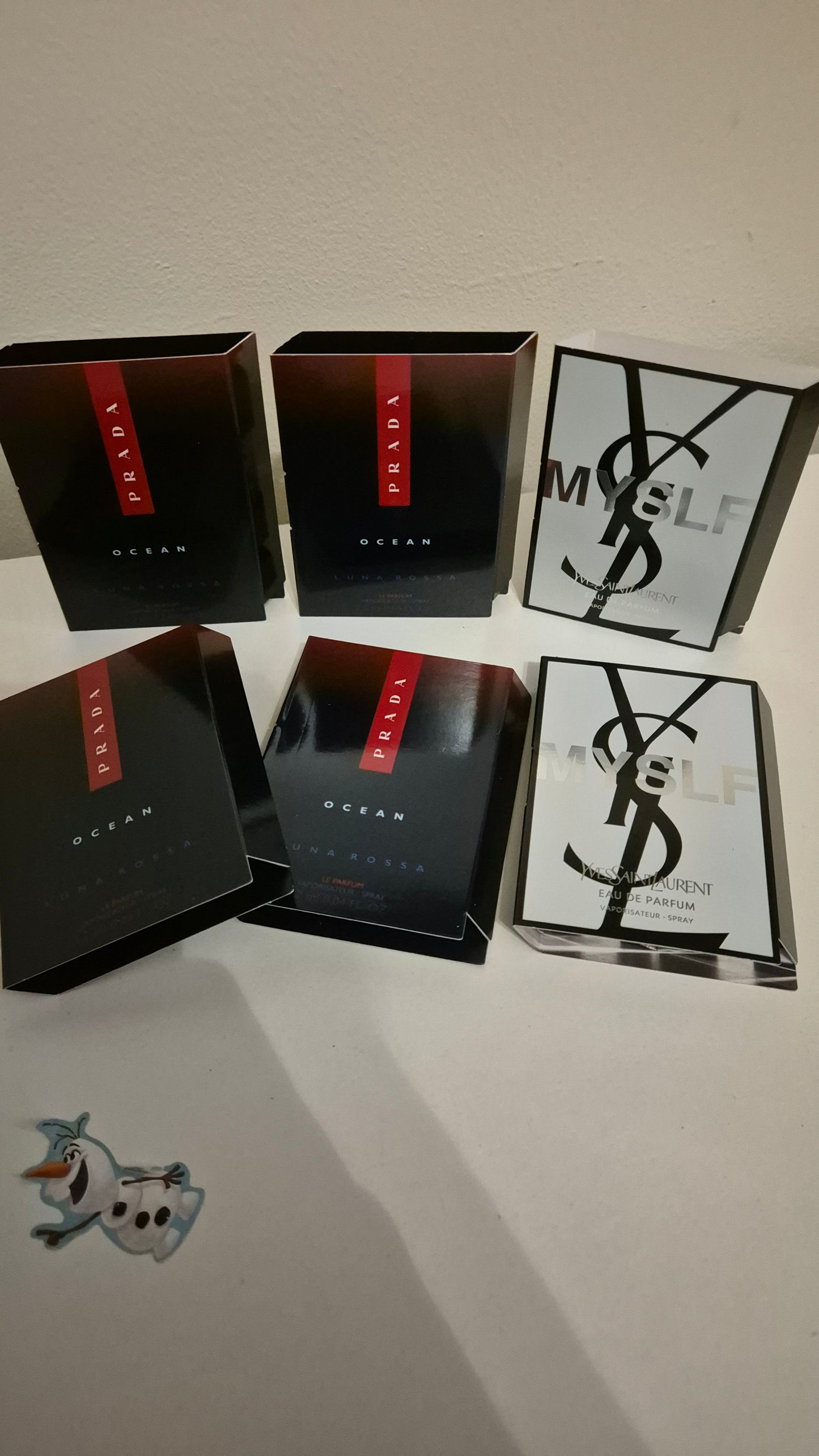 Mens perfume travel mini samples bundle prada le parfum mix ysl myslf